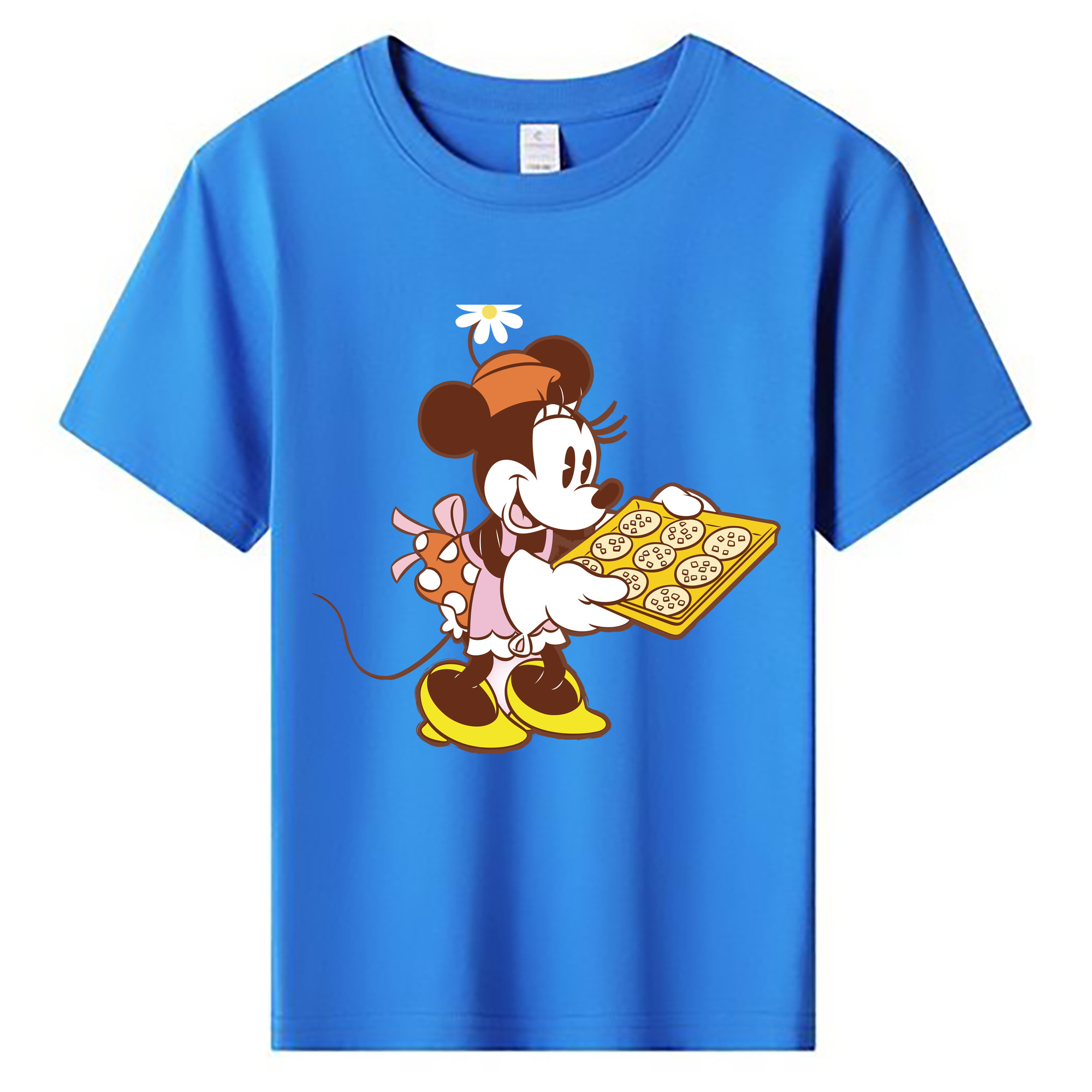 ミッキーマウス Mickey Mouse 綿100％キッズTシャツ（フロントプリント）